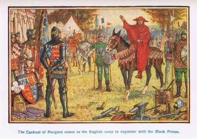 Il cardinale di Perigard viene al campo inglese per negoziare con il Principe Nero da Henry Justice Ford